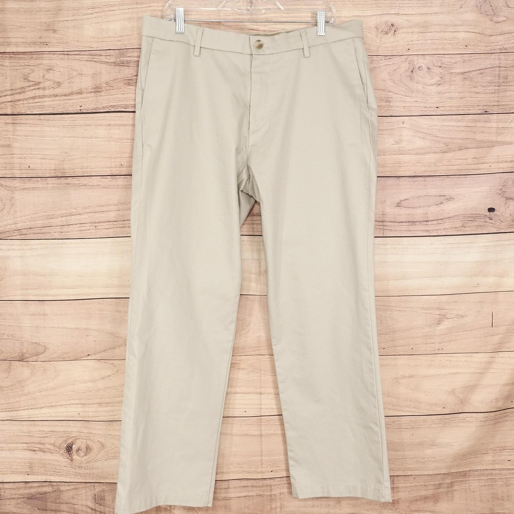 Dockers Khaki Pants Mens 36x30 Beige Regular Fit Straight Flex Comfort Stretch